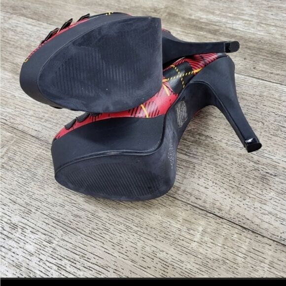 Abbey Dawn Stay in Line Platform Heels..These shoes are 🔥 📛 Dolls Kill - Picture 8 of 8